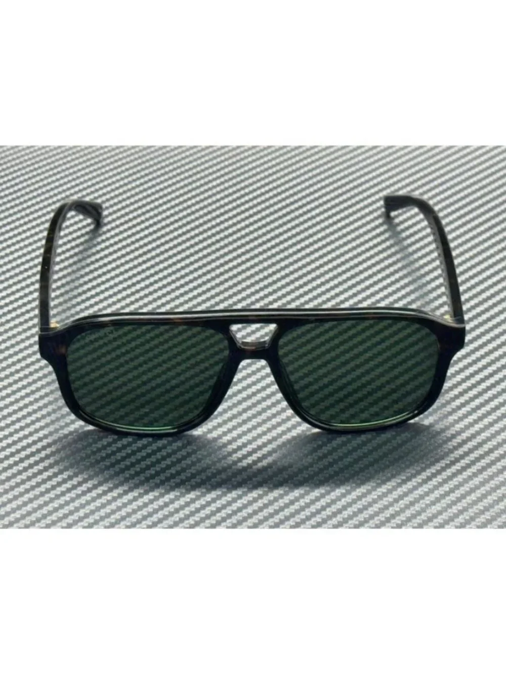 New Gucci Men  Havana Sunglasses 57-15-145
